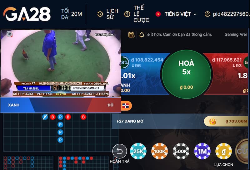 Đá gà 3 GA28 tại Vic88